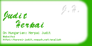 judit herpai business card